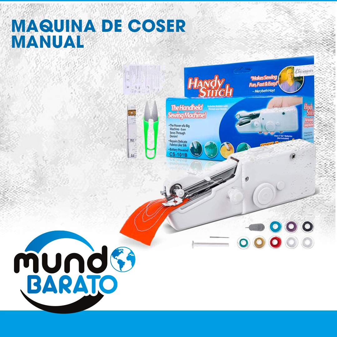 electrodomesticos - Minimáquina de coser de mano, práctica puntada, portátil, inalámbrica maquina  0