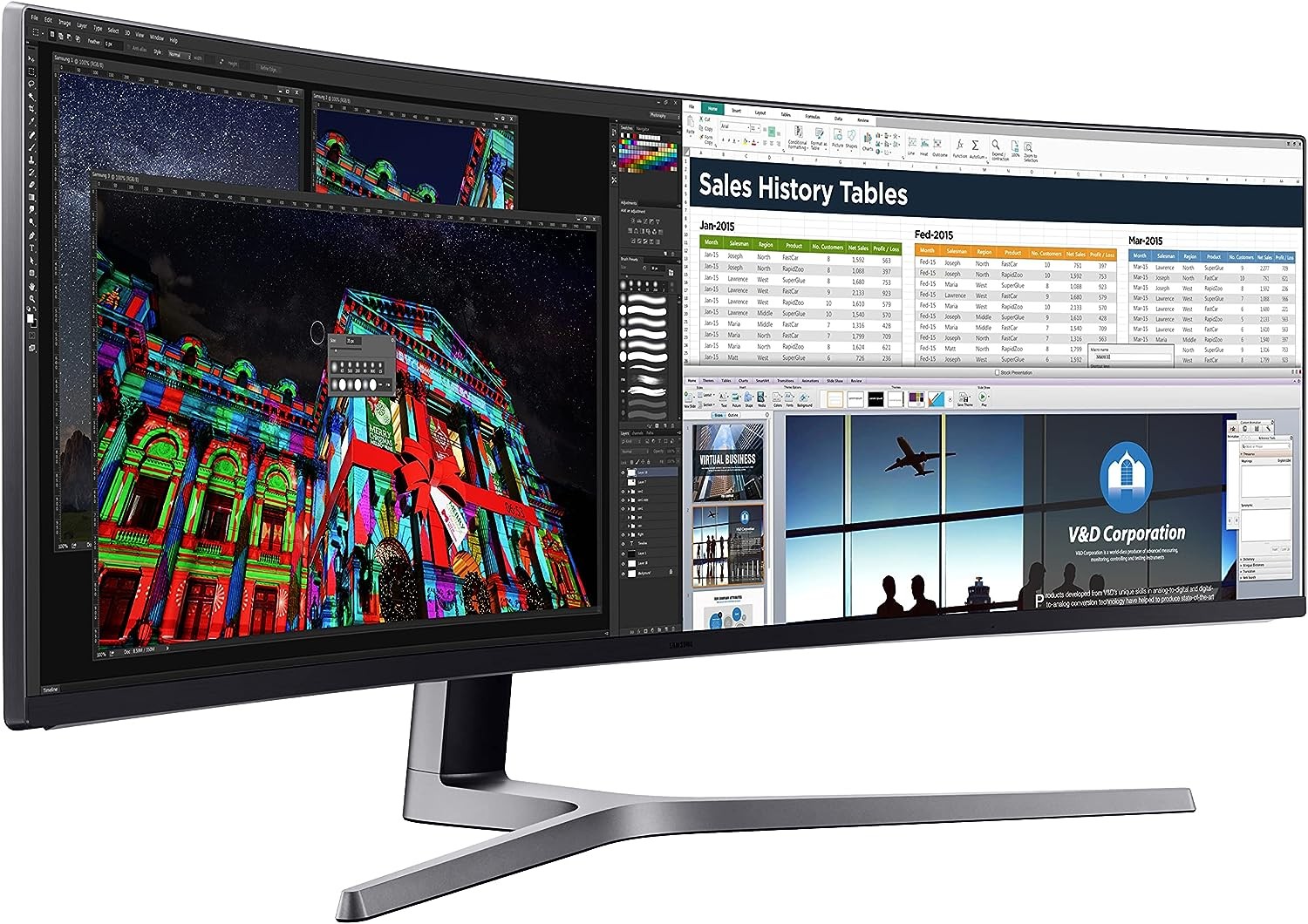 computadoras y laptops - Monitor Curvo Samsung CHG90 de 49 pulgadas QLED 144Hz 4K AMD 1MS DisplayHDR6000 