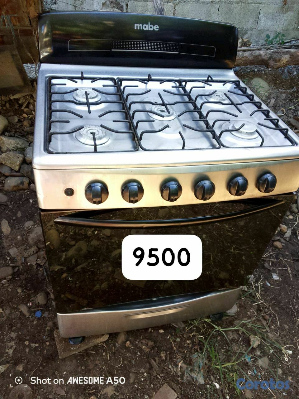 cocina - estufas.    de 30 pulgadas.  
5 hornillas asero inoxidable  2