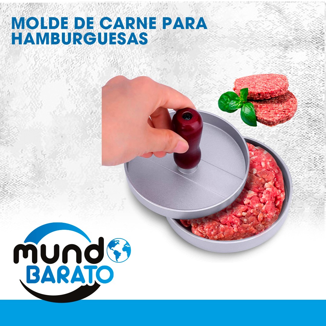 cocina - Molde para hacer carnes de Hamburguesa Burguer press chimi antiadherente 5" 0