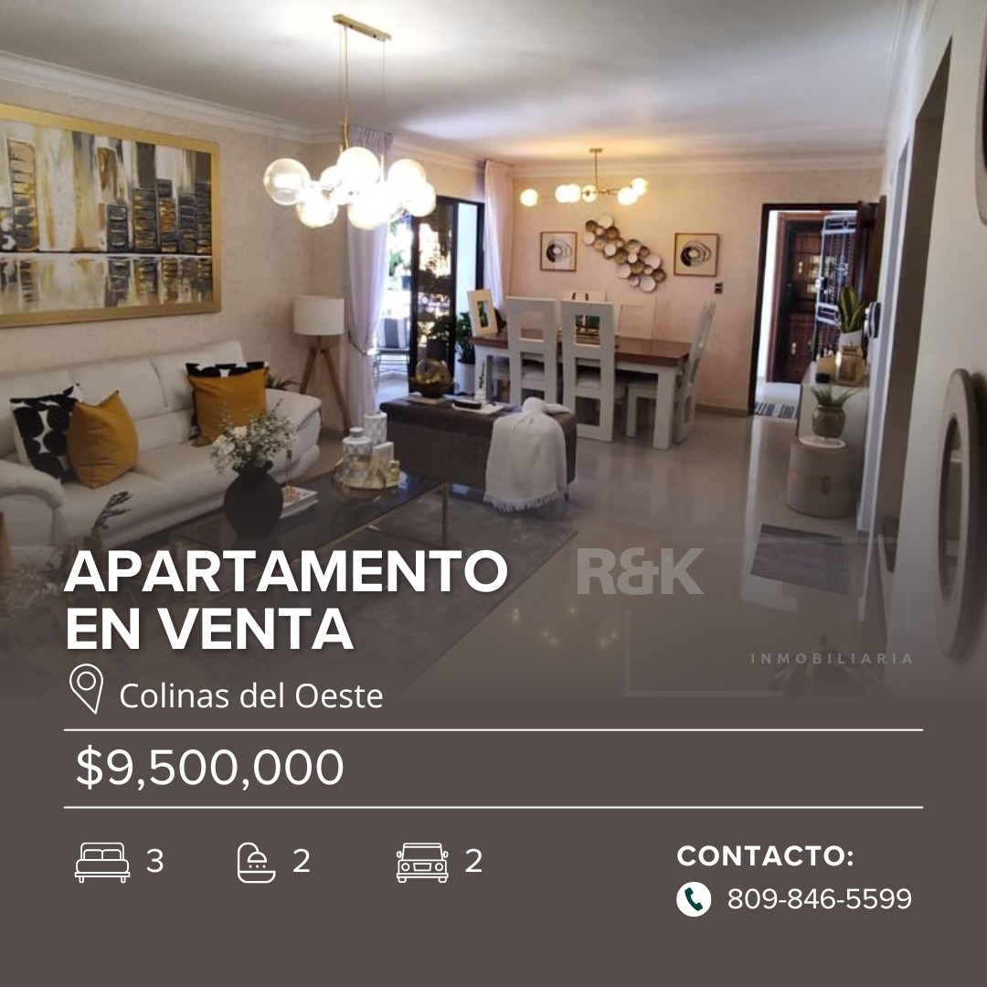 apartamentos - APARTAMENTO EN VENTA COLINAS DEL OESTE
Recién remodelado!