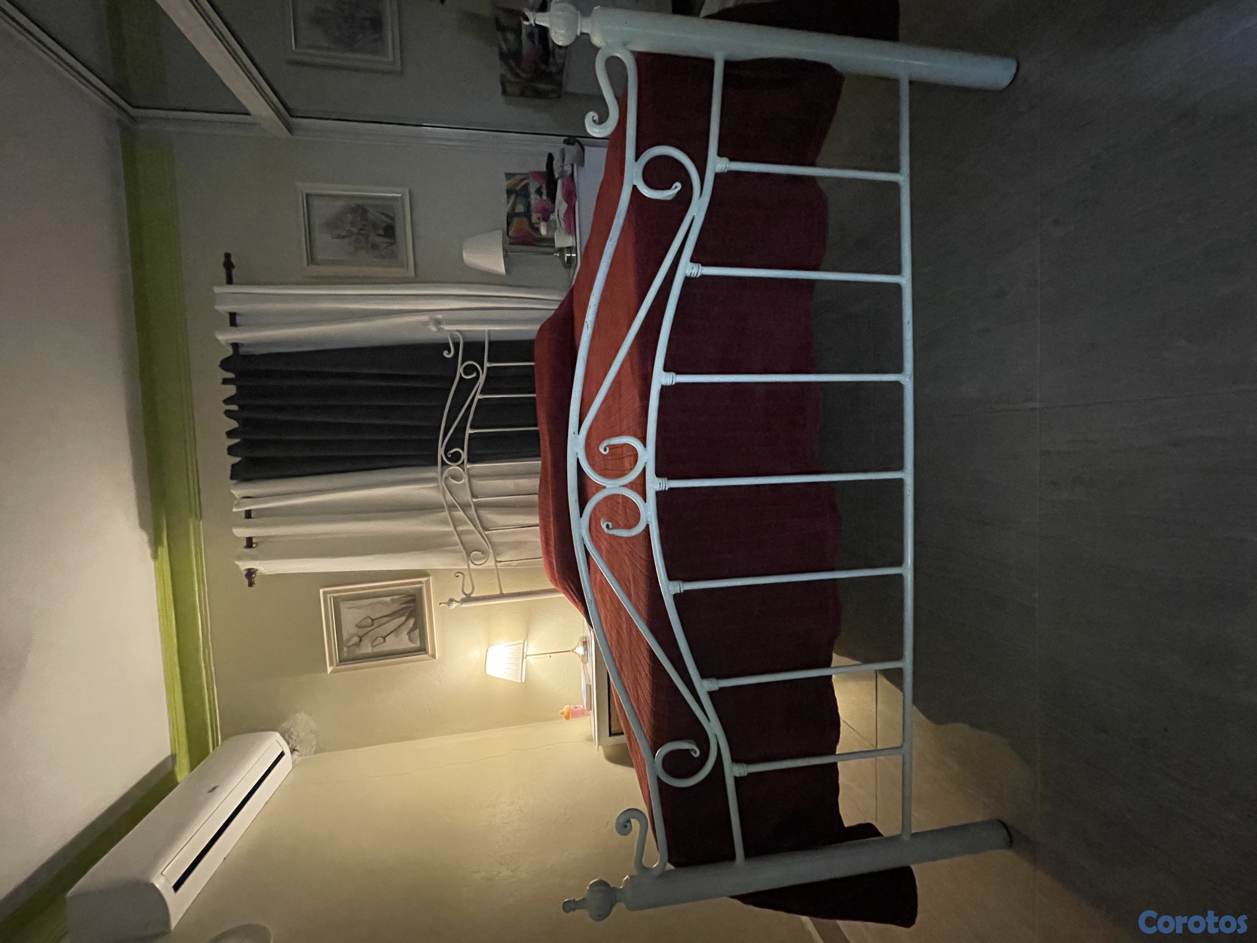 muebles y colchones - Cama en hierro Queen Size con Colchón  1
