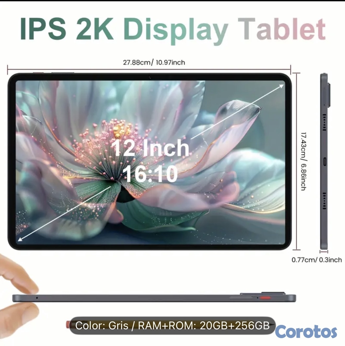 celulares y tabletas - table de 20 gb RAM y 256 de memoria disco de 12 pulgadas  2