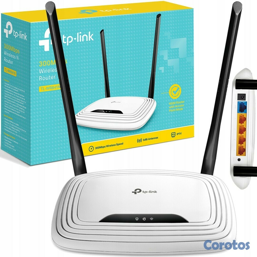 computadoras y laptops - ROUTER WIRELESS TP-LINK TL-WR841N(US), TOTALMENTE NUEVO CON GARANTIA , 2.4GHZ/30
