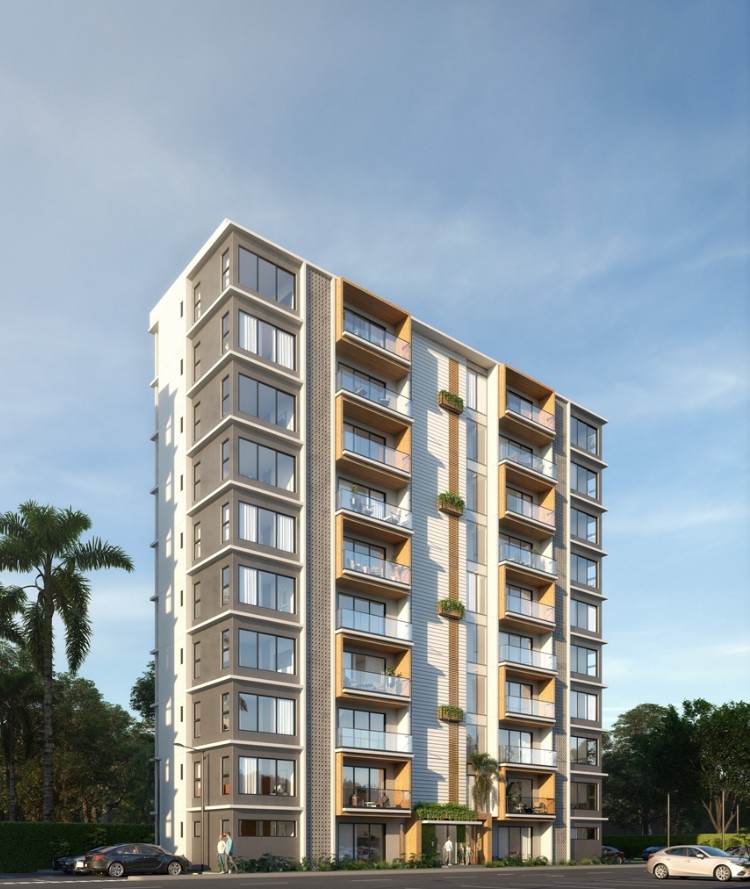 apartamentos - Moderna Torre de Apartamento en Autopista Duarte 1
