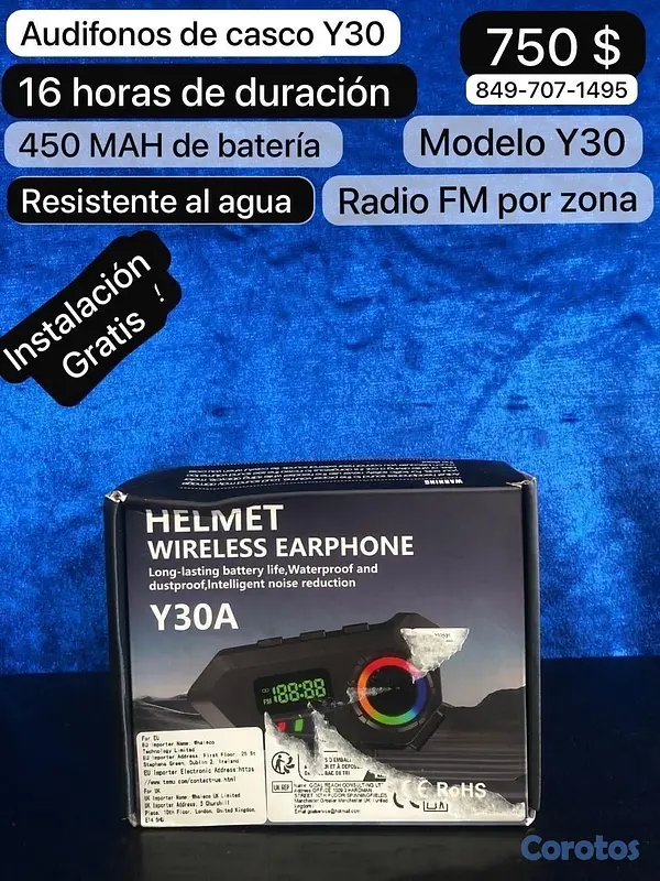 accesorios para electronica - Audifonos para casco de motocicletas  5