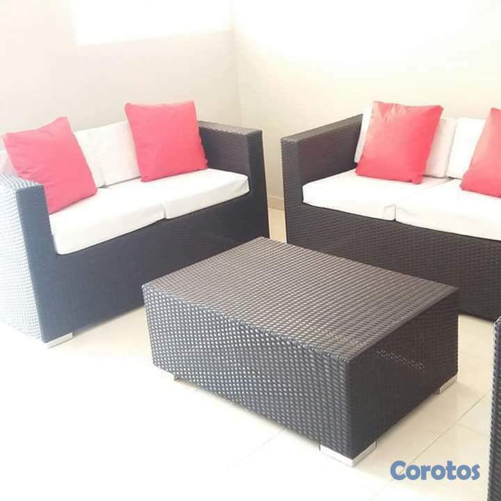 muebles y colchones - muebles en mimbres sintetico 2
