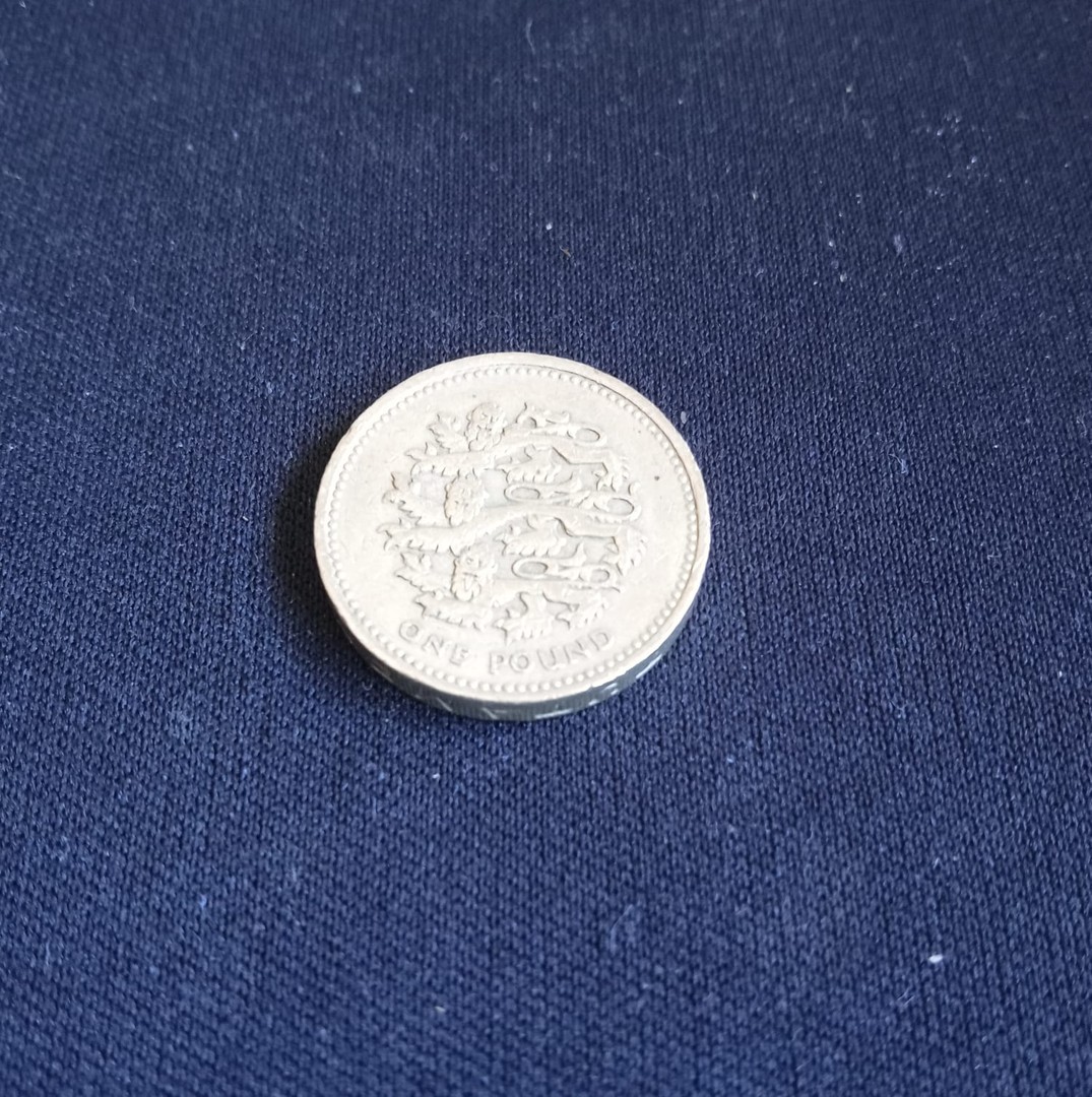 arte y antigüedades - Moneda rara de 1 libra Queen Elizabeth II, DECUS ET TUTAMEN 1997.  One Pound.  2