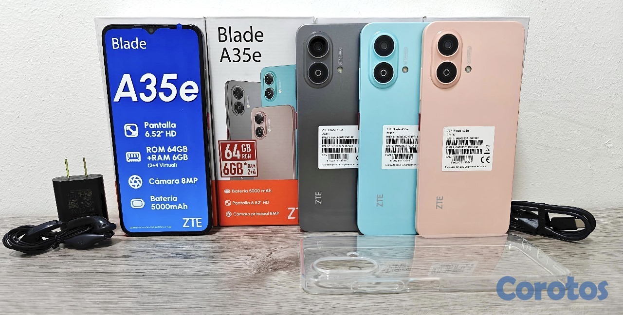 celulares y tabletas -  ZTE BLADE A35E 64GB 6GB RAM NUEVO DE CAJA OFERTAS