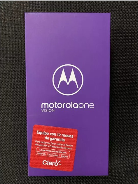 celulares y tabletas - Vendo Motorola One Vision de 128 GB, usado, con su caja y todos sus accesorios.