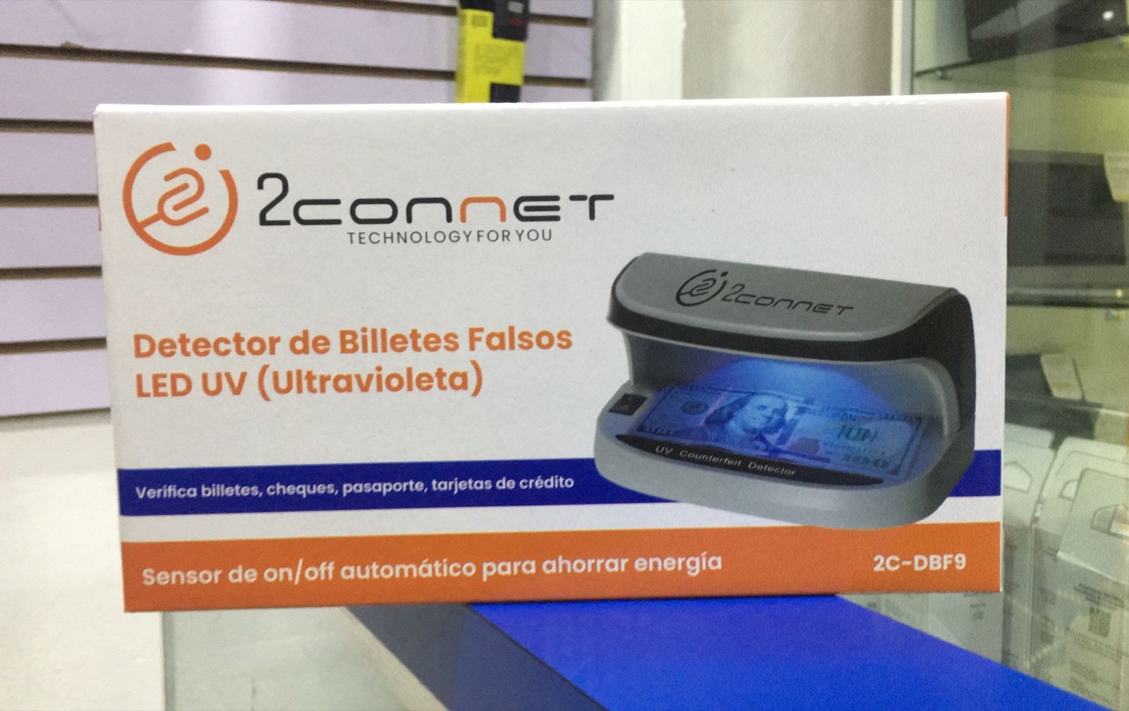 impresoras y scanners - LAMP DETECTORA DINERO 2C-DBF9 UV CON SENSOR Y BATERIAS