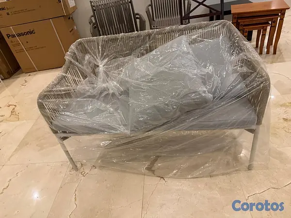 muebles y colchones - Sofá de exterior de dos plazas  1