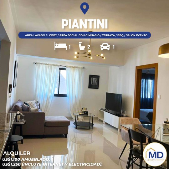 apartamentos - Alquiler de Apartamento en PIANTINI