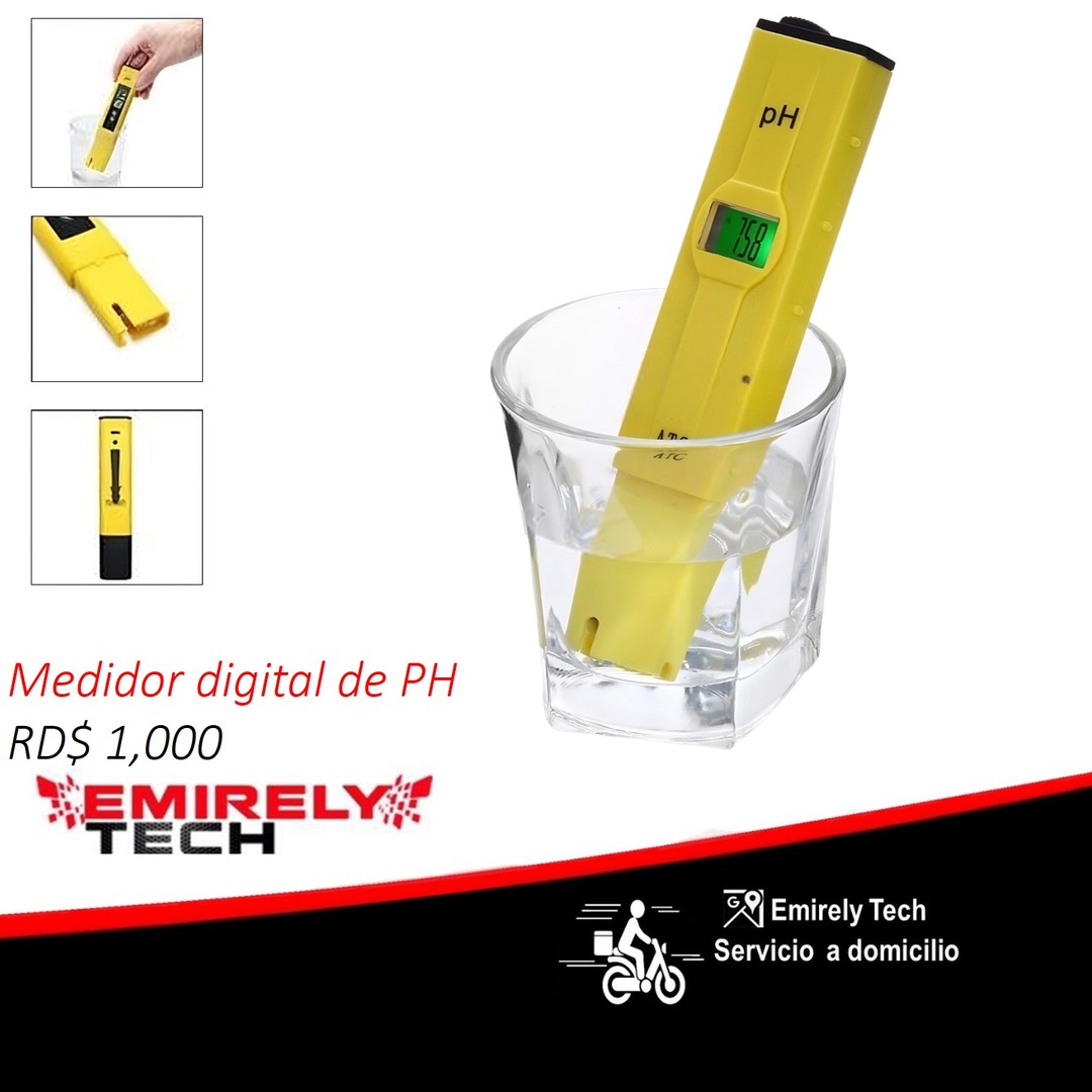 accesorios para electronica - ph metro Medidor De Ph Digital De Alta Precisión Ph Probador 