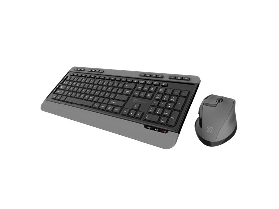 computadoras y laptops - TECLADO MOUSE KLIPX MAGNIFIK, INALAMBRICO, TECLAS BAJO PERFIL, 6 TECLAS DE ACCES 2