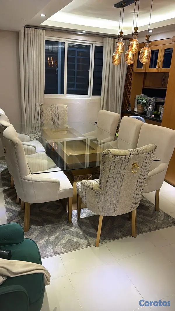 muebles y colchones - 
✨✨ ¡OPORTUNIDAD! COMEDOR SÚPER GRANDE DE ROBLE – 8 SILLAS ✨✨ 2