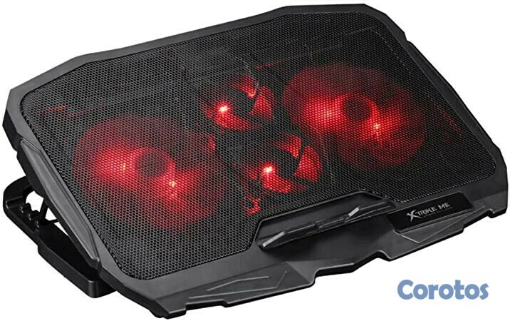 computadoras y laptops - BASE CON ABANICOS DE ENFRIAMIENTO (VENTILADOR) PARA LAPTOP GAMING XTRIKE ME 2