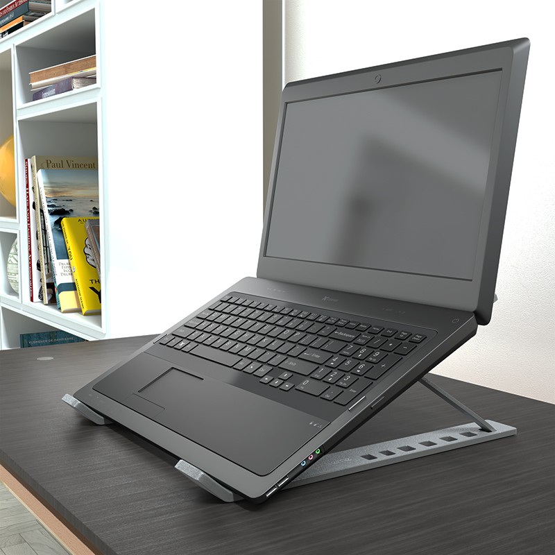 computadoras y laptops - BASE PLEGABLE XTECH PARA LAPTOP HASTA 17", 6 POSISCIONES, (XTA-130) 2