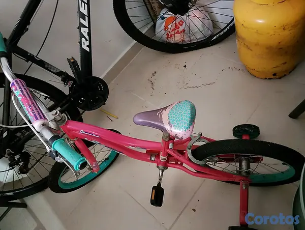bicicletas y accesorios - bicicleta rosada  2