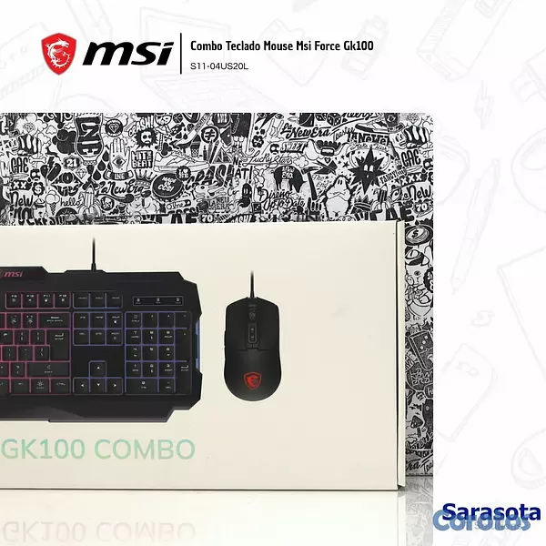 accesorios para electronica - Msi Combo Teclado Mouse Force Gk100 S11-04US20L 3