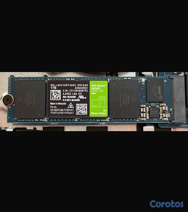 computadoras y laptops - NVME 1TB M.2 WESTER DIGITAL Y SSD SATA 1TB  WESTER DIGITAL 2
