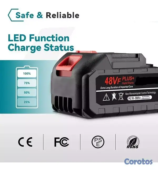 herramientas, jardines y exterior - 🔋 Batería/Cargador 48V Para Herramientas Eléctrica 3
