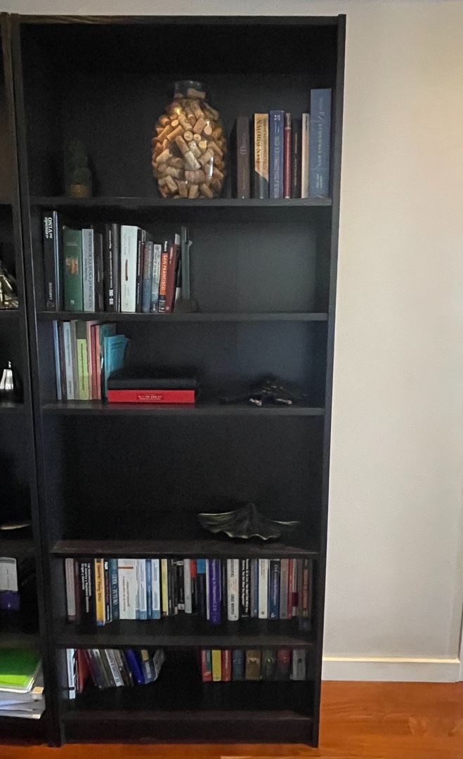 muebles y colchones - Librero Billy iKea marrón negro