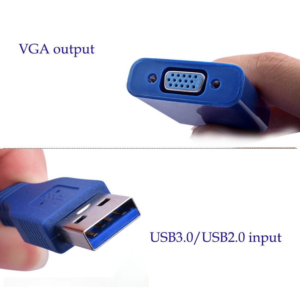 accesorios para electronica - Cable Adaptador USB a VGA 3.0  2