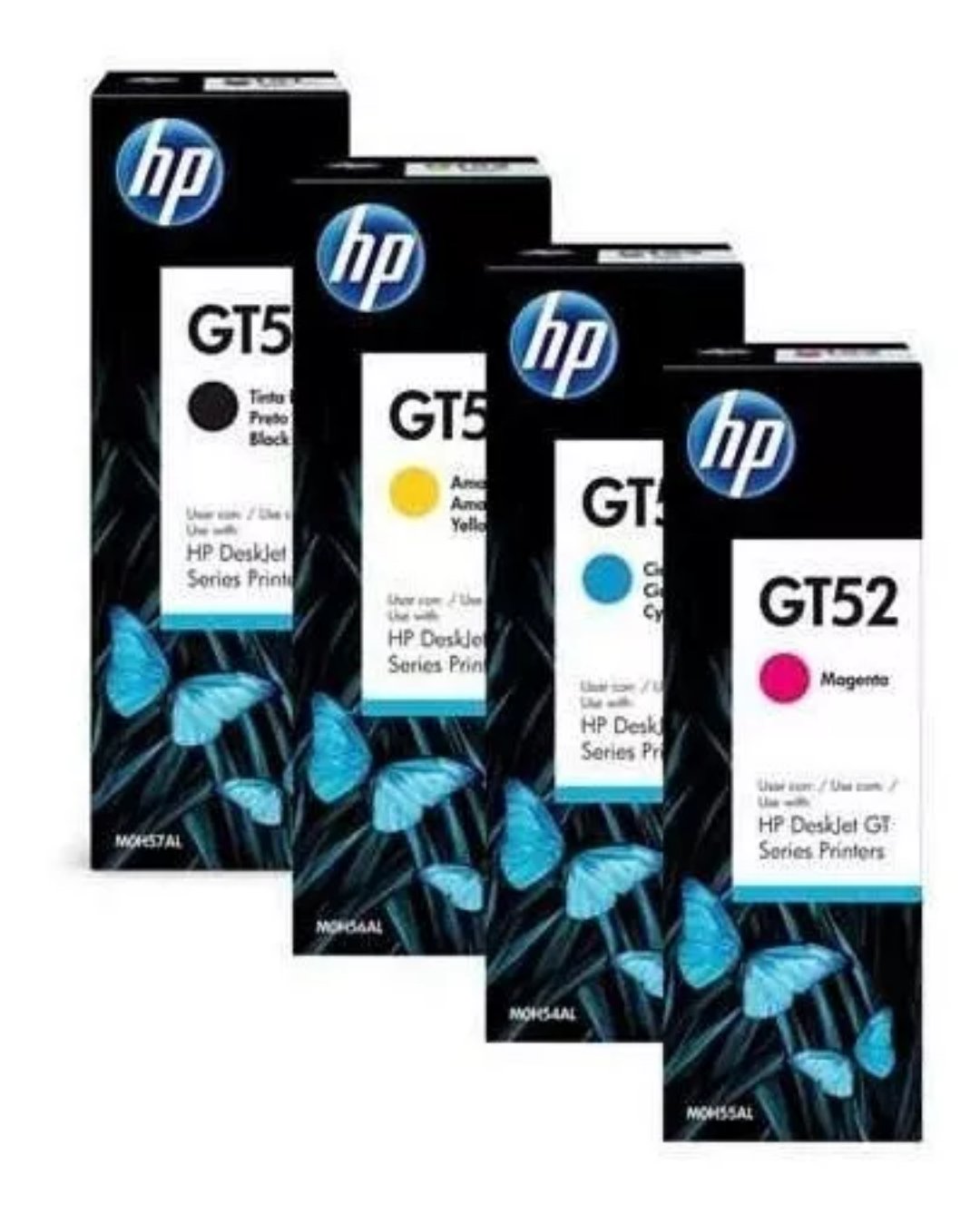 impresoras y scanners - BOTELLA DE TINTA HP ORIGINALES GT52, GT53  COLORES Y NEGRA 