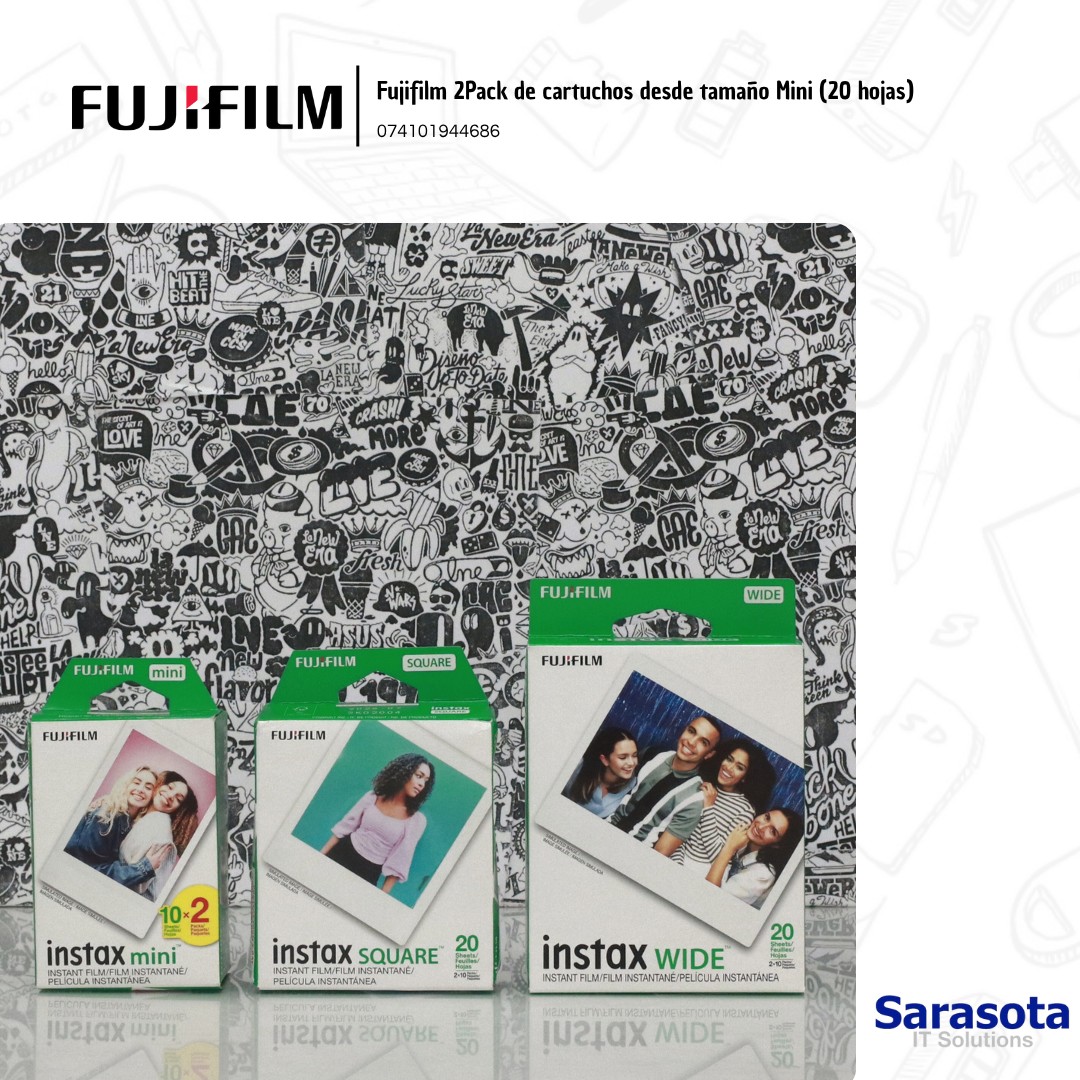 camaras y audio - Instax 2 pack de cartuchos Fujifilm desde RD$ 1,600 1