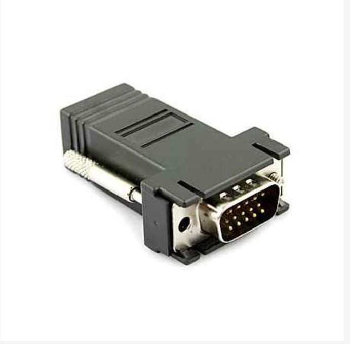 Adaptador extensor VGA sobre cable CAT5/CAT6/RJ45 4