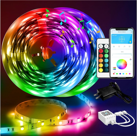otros electronicos - Luces LED multicolor. 2 Rollos de 50 pies de largo (100 pies en total).