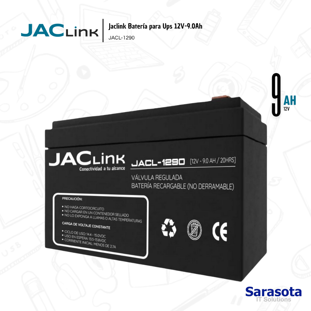 accesorios para electronica - Jaclink Batería para Ups 12V-9.0Ah 2