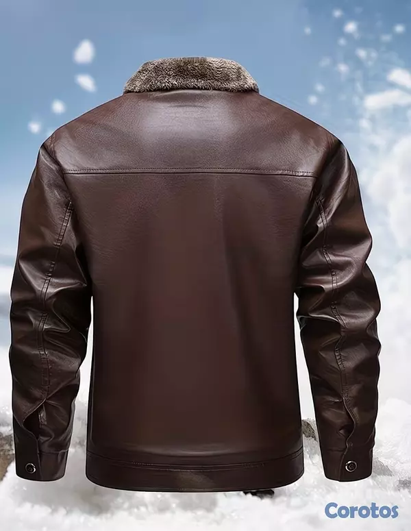 ropa para hombre - Chaqueta marrón para hombre  3