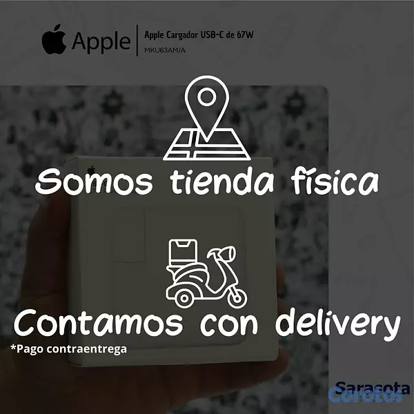 accesorios para electronica - Apple Cargador 67W USB-C MKU63AM/A 3
