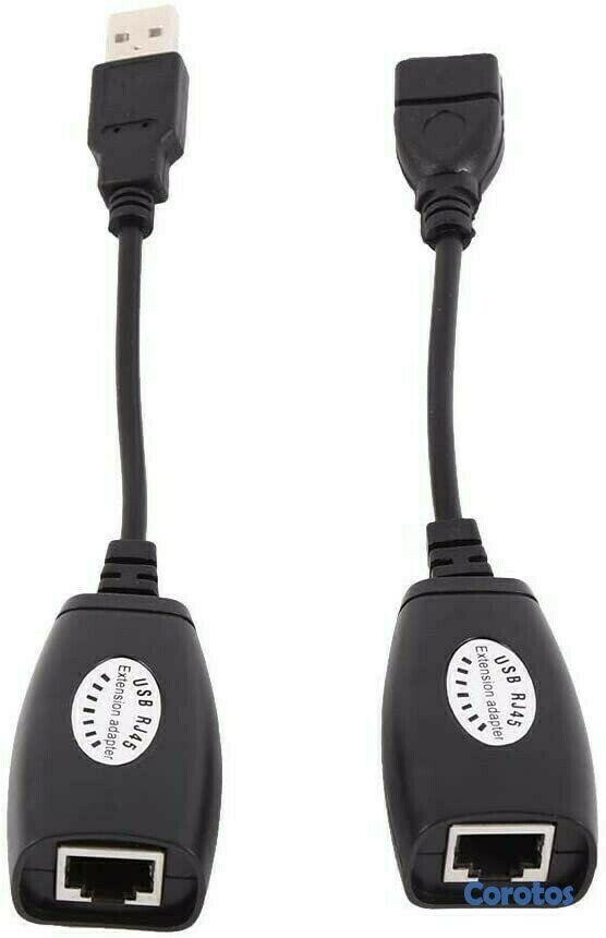 accesorios para electronica - Adaptador de extensión USB 2.0 a RJ45 maximo 150FT largo. 4