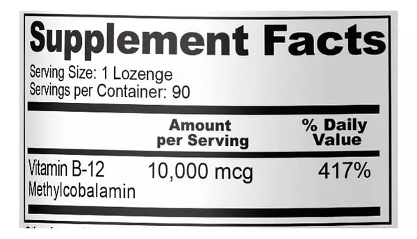 Salud y Equipamiento Médico - Vitamina B12 10000 Mcg Biophix 2