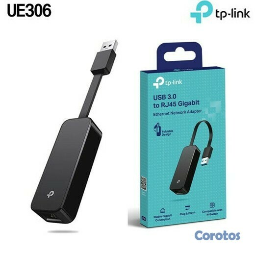 computadoras y laptops - Adaptador de red USB 3.0 a RJ45 Gigabit EthernetUE306