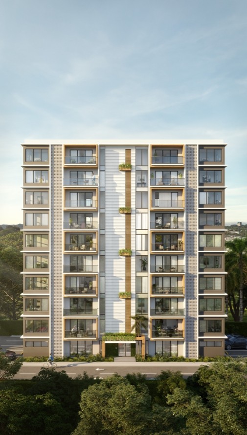 apartamentos - Moderna Torre de Apartamento en Autopista Duarte