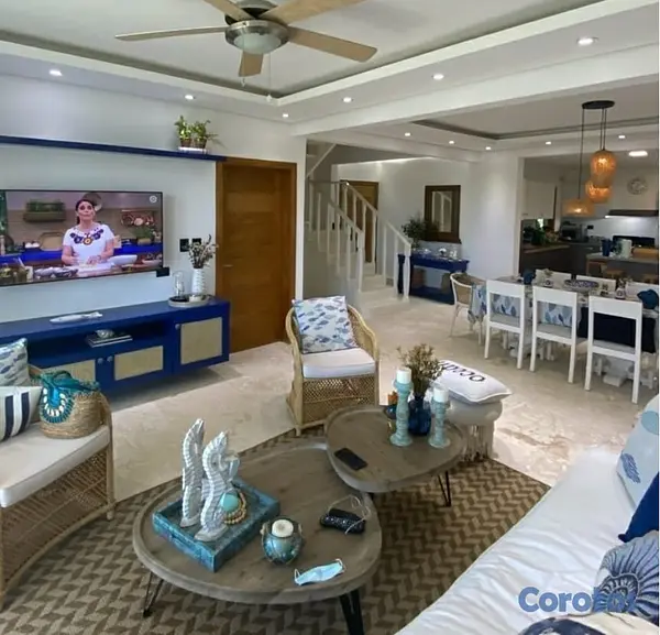 penthouses - SE VENDE PENTHOUSE de LUJO, AMUEBLADO en Metro Country Club, JUAN DOLIO, 300 MTS 2