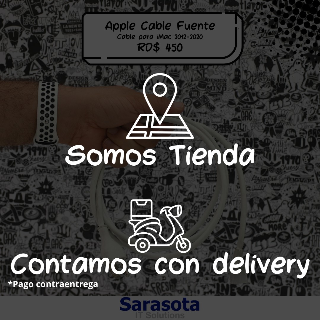 accesorios para electronica - Apple Cable de poder blanco para iMac 1