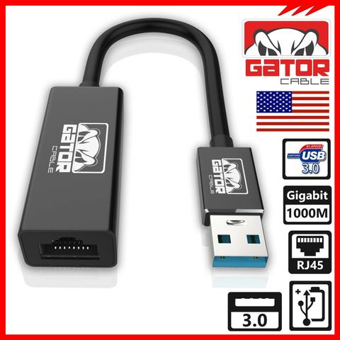 otros electronicos - ADAPTADOR DE RED USB 3.0 GIGABIT ETHERNET LAN RJ45 1000MBPS PARA WINDOWS PC MAC