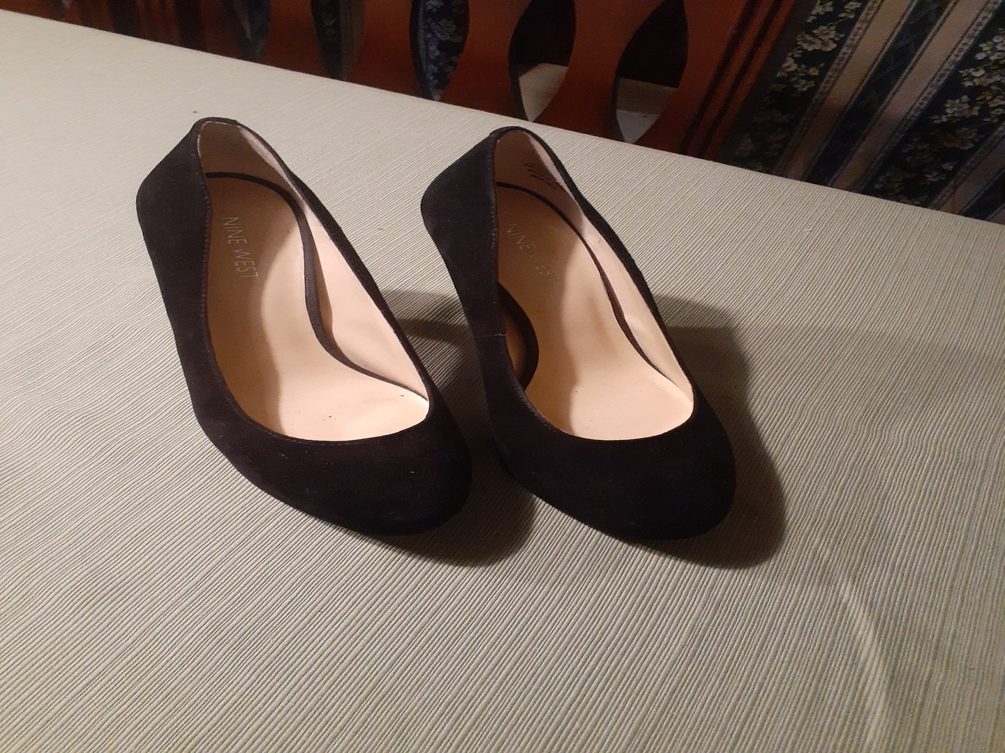 zapatos para mujer - Zapatos negros en panas, como nuevo, en buen precio