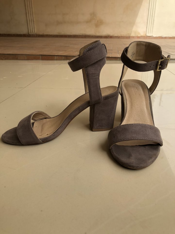 zapatos para mujer - Sandalias abiertas de gamuza 