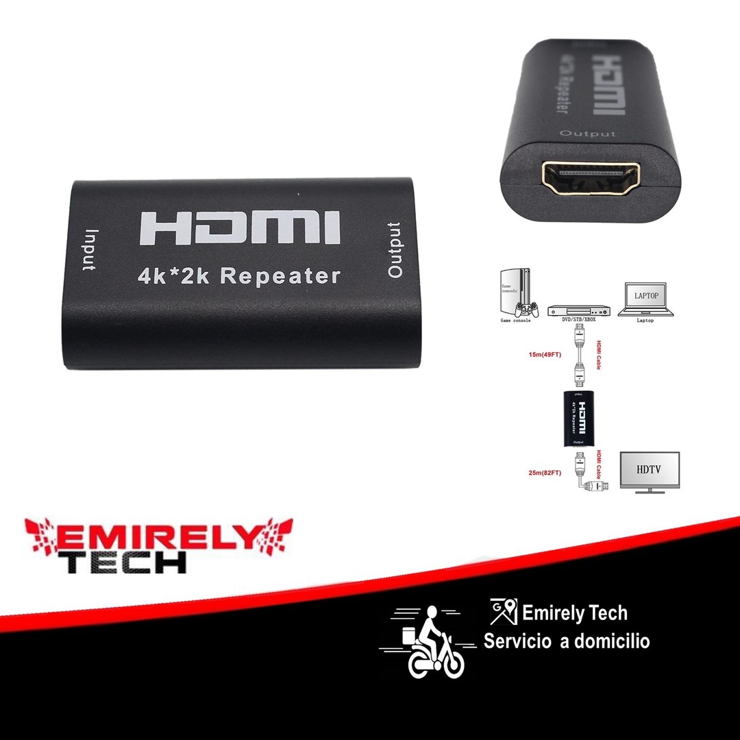accesorios para electronica - Repetidor HDMI extensor adaptador