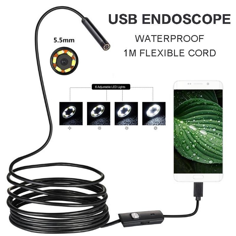 otros electronicos - Camara Endoscopica USB Boroscopio Camara de inspeccion Android endoscopio 2 mts 1