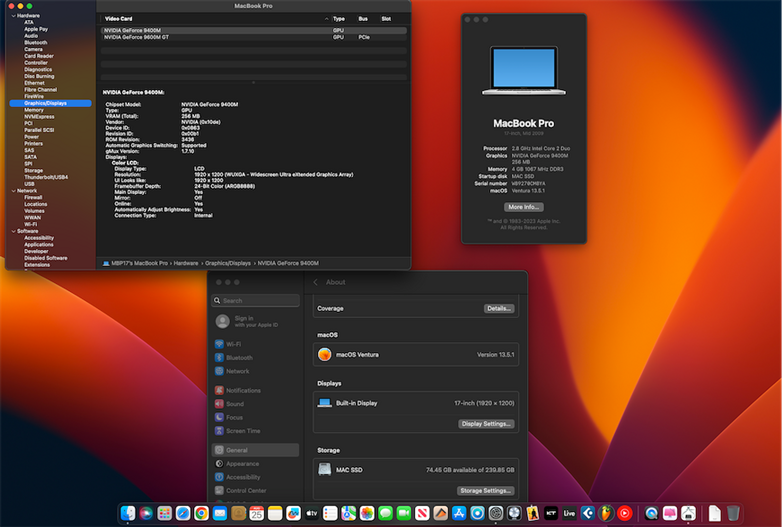computadoras y laptops - Macbook Pro 17 Pulgadas Mid 2009 4