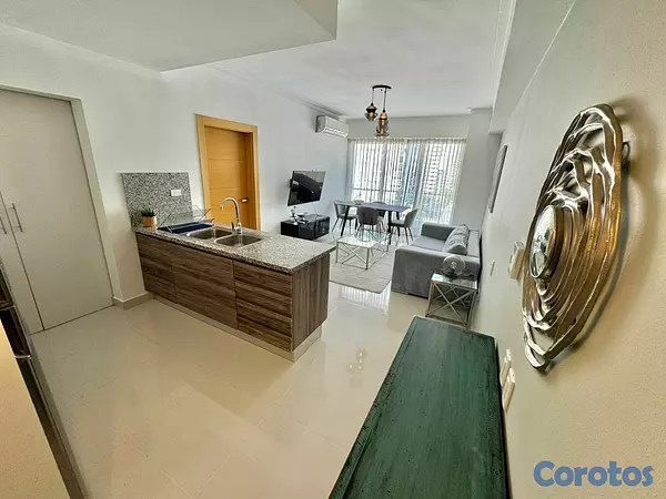 apartamentos - Alquilo apartamento amueblado en Piantini 1