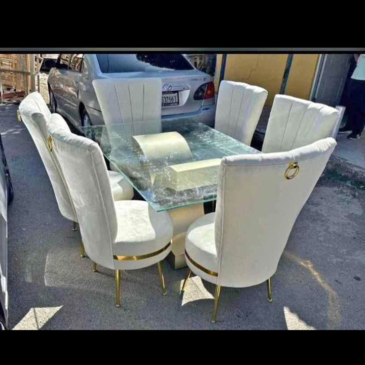 muebles y colchones - juego de comedor de 6 sillas 