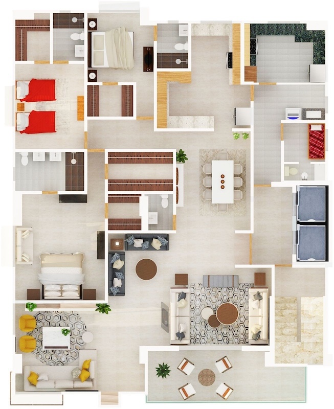 apartamentos - Venta de apartamento en los cacicazgos distrito nacional 2